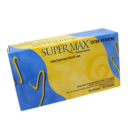 Luva Latex Descartável com Pó Tam. G [ 111130 ] - Supermax