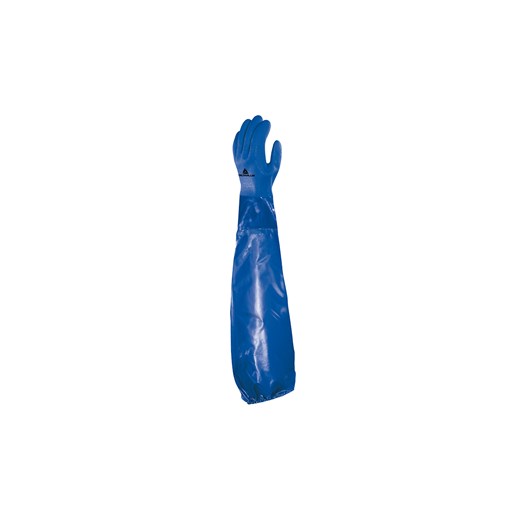 Luva pvc c/forro algodao azul 62cm tamanho gg [ ve766bl10 ] delta plus