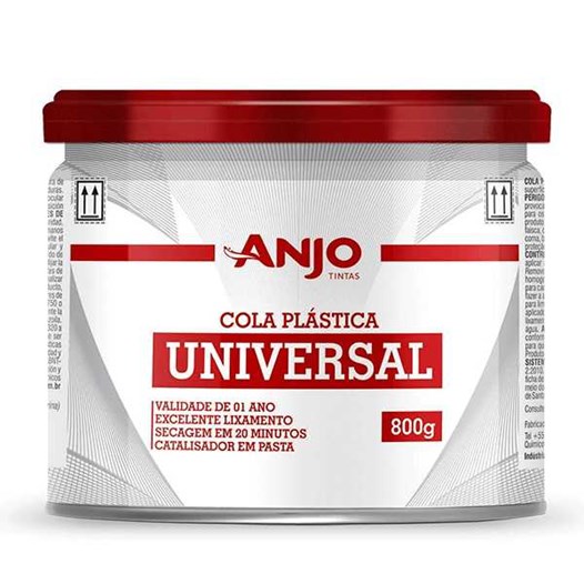 Massa plastica (cola) universal cinza 800g [ 01785311 ]  anjo