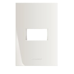 Modulo inova pro branco  placa 4 x 2 1 modulo com suporte [ 85000 ]  alumbra