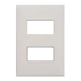 Modulo pial plus+ branco  placa 4 x 2 para 2 modulos [ 618506bc ]  pial