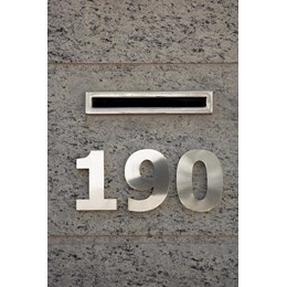 Numero residencia inox 150 mm n 0 [ 1045 ]  rodinox