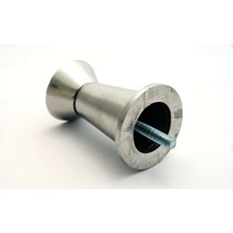 Pe aluminio polido parafuso central 80 mm 11p [ 1180mm p ]  alvorada