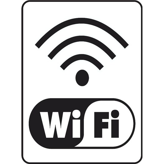 Placa sinalizacao 15x20 pvc internet sem fio wi fi s2351 [ 201 ]  acesso