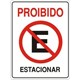 Placa sinalizacao 20x30 pvc proibido estacionar p1 [ 116 ]  acesso
