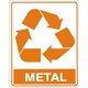 Placa sinalizacao adesiva 15x20 lixo metal [ s240 ]  acesso