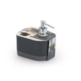 Porta detergenteesponja com dispenser offwhite [ 5054 ]  arthi