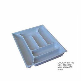 Porta Talheres Plástico 6 Div. 396X467X63mm [ DT-02 ] - Mold Plast
