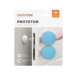 Protetor red adesivo plastico azul 40mm c/ 02 [ 00338 ] comfortdoor
