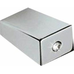 Puxador Alumínio 4202 Cromo/Strass Ponto [ H.4202 PONTO ] - Metalsinos