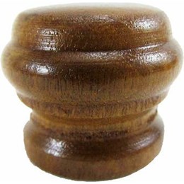 Puxador botao madeira romano mogno [ 000034 mogno ]  simoes