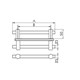 Puxador para Porta Duplo 600MM Verona Inox Escovado [ I682IE ] - Geris