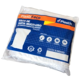 Saco rafia para entulho 60 litros com 10 un [ prd00351 ]  dplastic