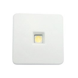 Spot embutir 1 led branco quadrado 6000k [ 13320brcfblis ]  base