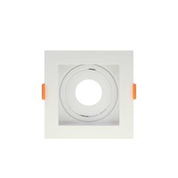 Spot embutir conecta recuado para lâmpada mr11 15w quadrado branco [ 15090262 ]  taschibra