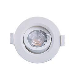 Spot Embutir Dicróica Branco com Lâmpada LED 3W 3000K Redondo [ Alltop MR11 ] (Autovolt) - Taschibra