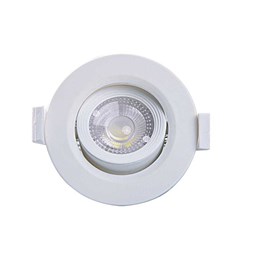 Spot Embutir Dicróica Branco com Lâmpada LED 3W 6500K Redondo [ Alltop MR11 ] (Autovolt) - Taschibra