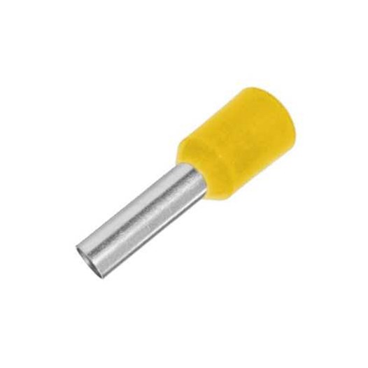 Terminal tubo pre isolado 1,0  6,0mm² 20,9mm amarelo [ 9007 ]  g20