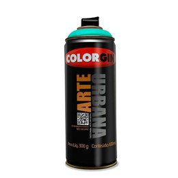 Tinta spray arte urbana verde mata  400ml [ 911 ]  colorgin