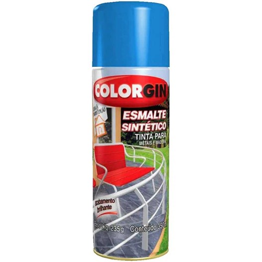 Tinta spray azul medio  esmalte sintetico [ 740 ]  colorgin