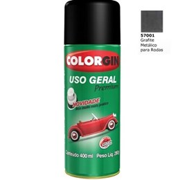 Tinta spray grafite rodas  uso geral [ 57001 ]  colorgin
