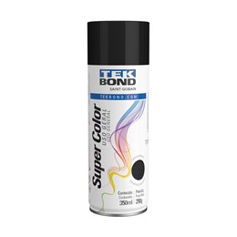 Tinta spray uso geral preto brilhante 350ml [ 23011006900 ] tekbond