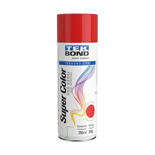 Tinta spray uso geral vermelho 350ml [ 23041006900 ] tekbond