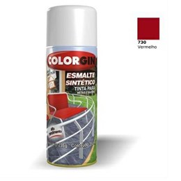 Tinta spray vermelho  esmalte sintetico [ 730 ]  colorgin