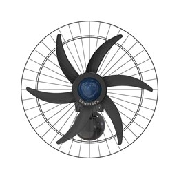 Ventilador oscilante parede 60cm steel preto grade aco 6 pas turbo [ 10274 ]  ventisol
