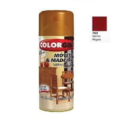 Verniz spray moveis e madeira mogno brilhante [ 763 ]  colorgin